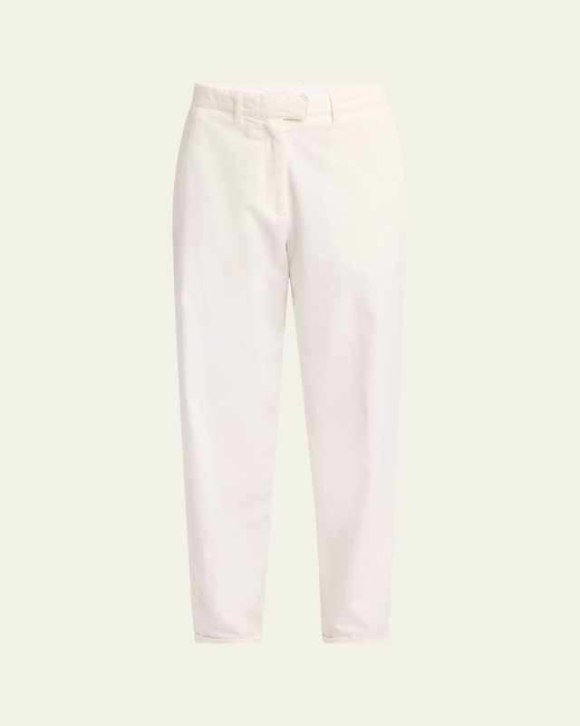 Neriah Cotton-Cashmere Straight-Leg Pants